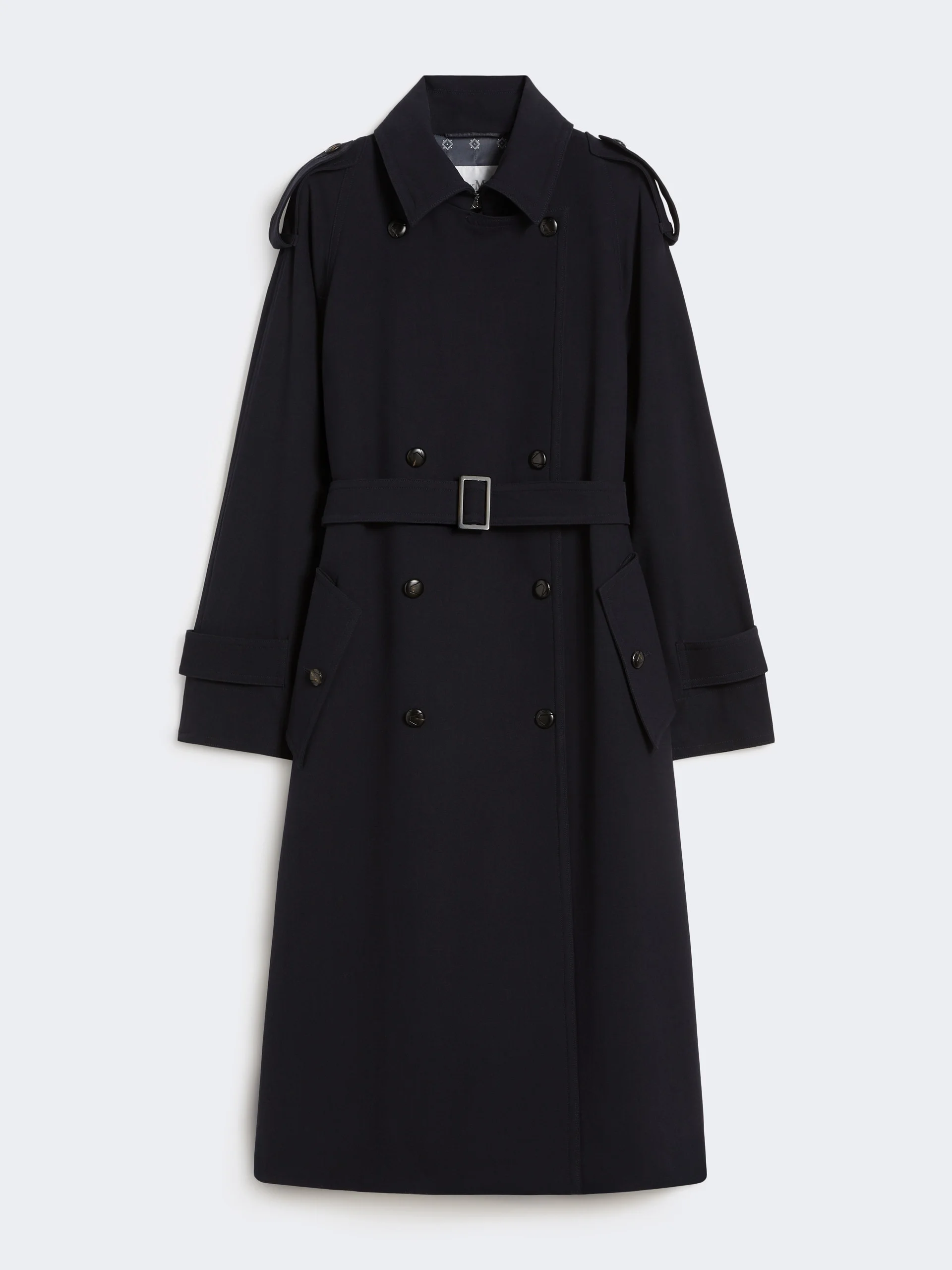 CERTO Water-repellent wool gabardine trench coat - ULTRAMARINE - 1