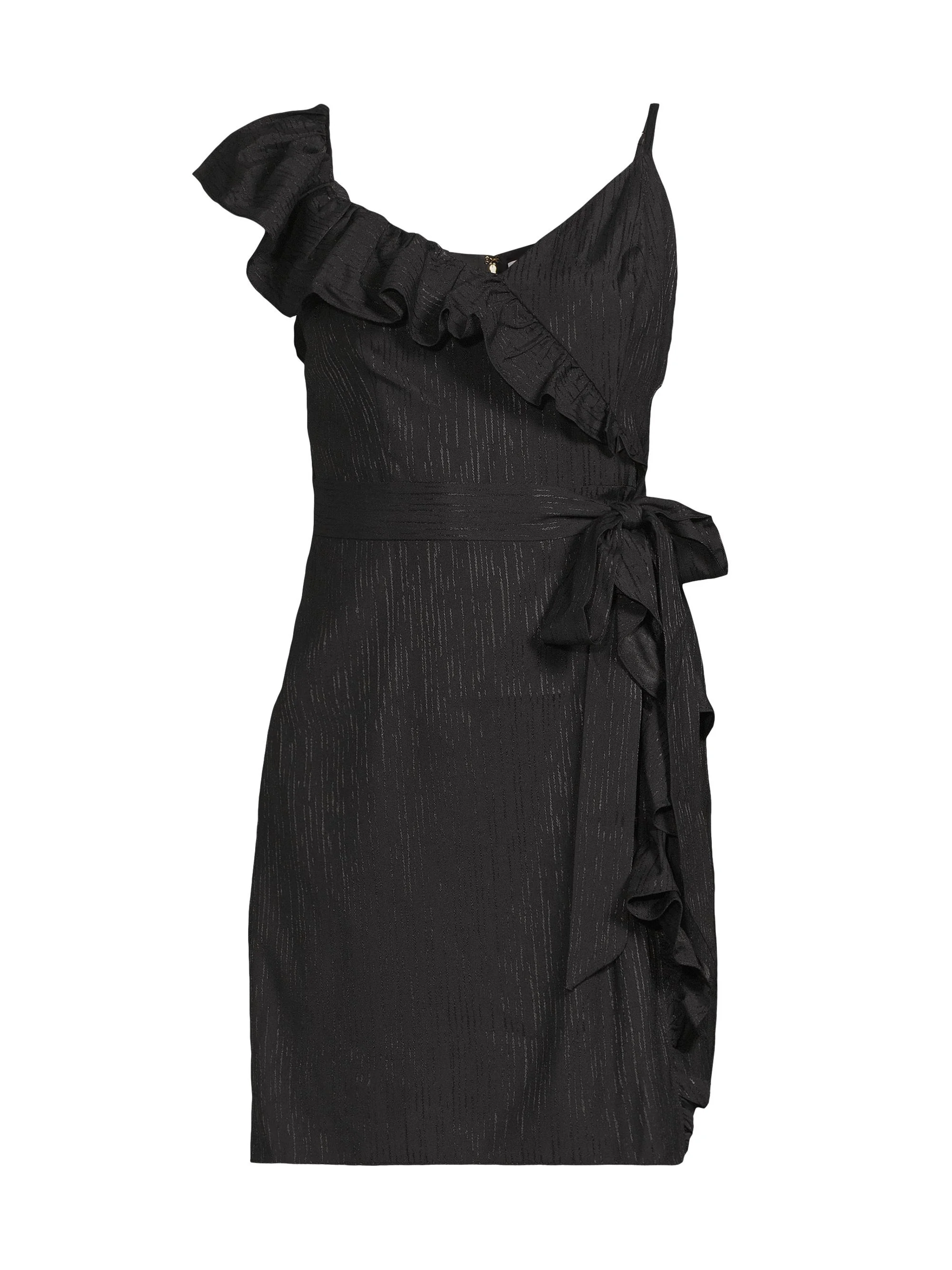 Women's Lavianna Ruffle Minidress - Noir - 1