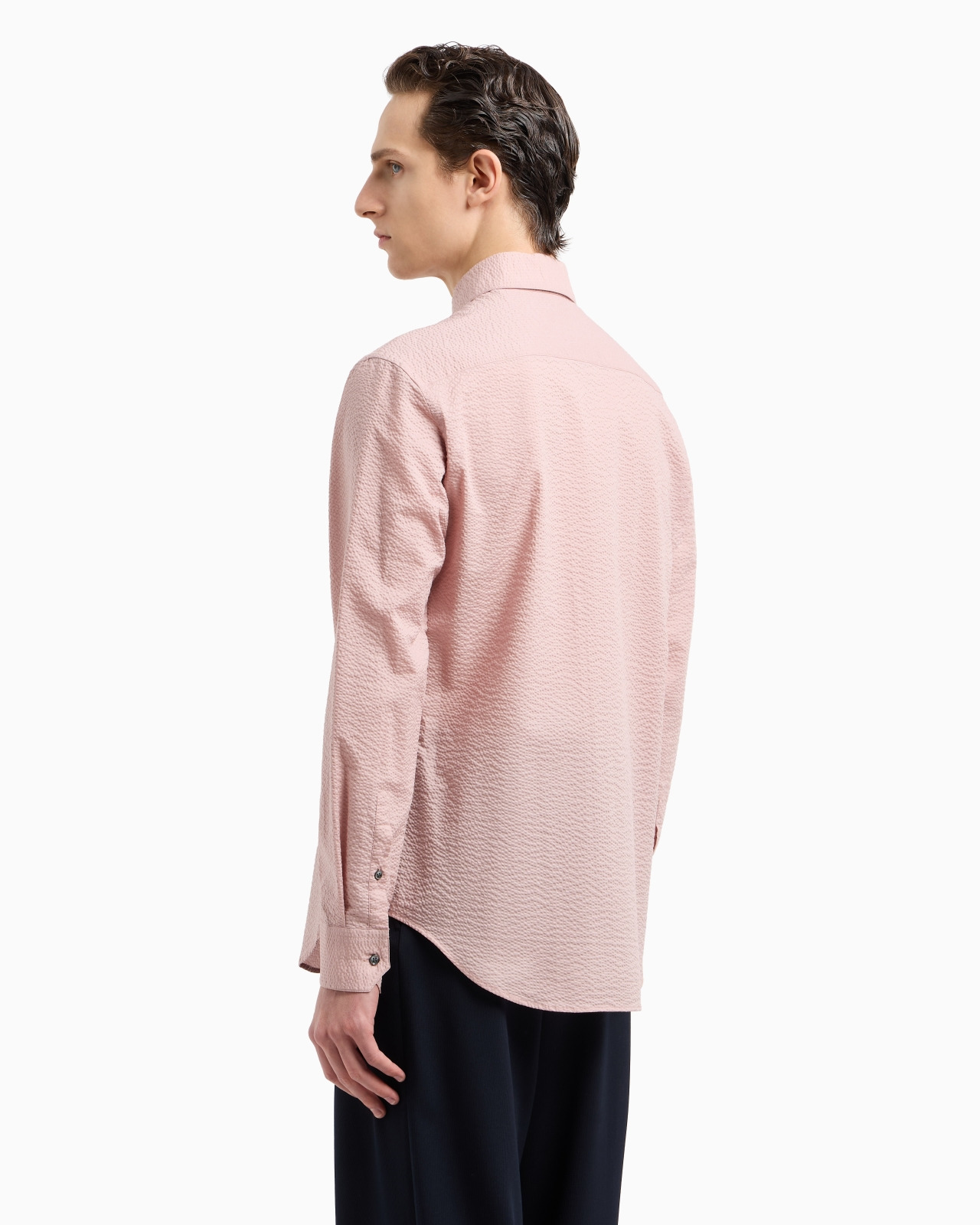 REGULAR-FIT COTTON-SEERSUCKER SHIRT - 3