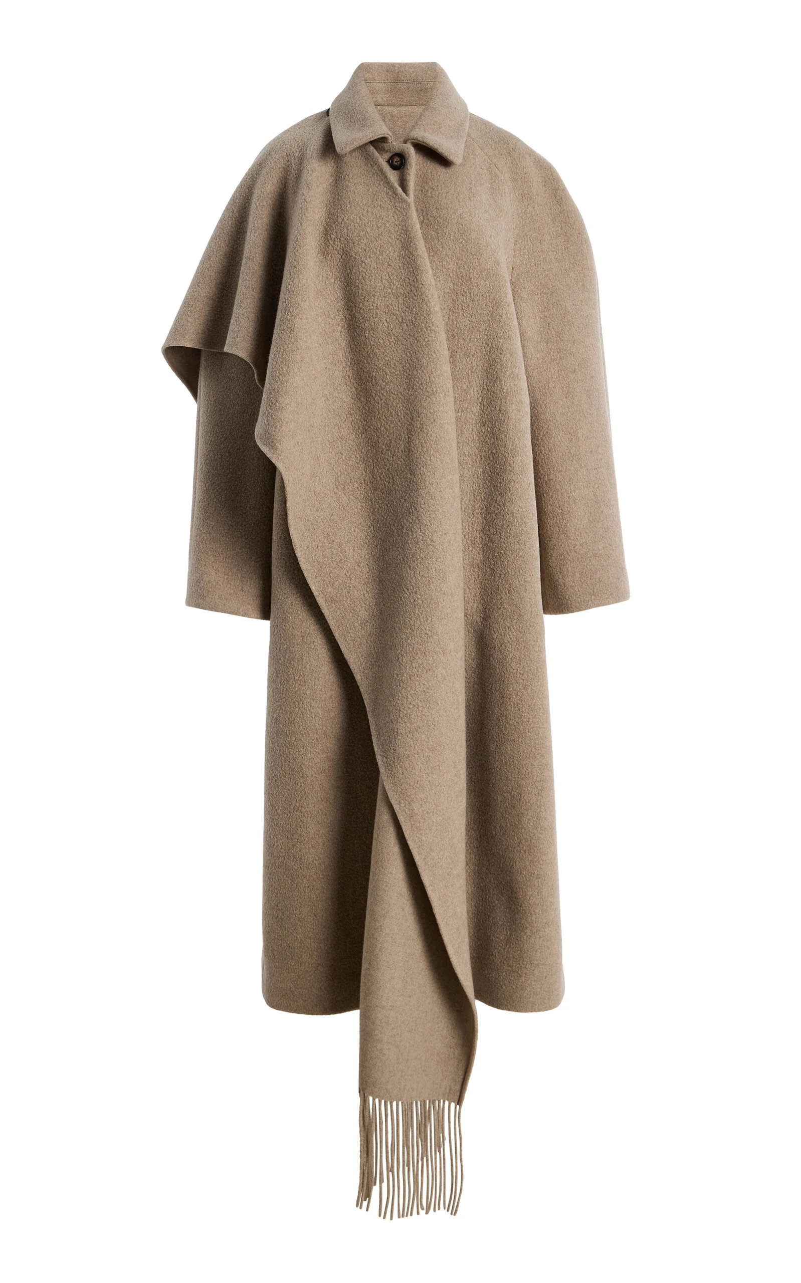 Canyon Draped Wool-Blend Coat - 1