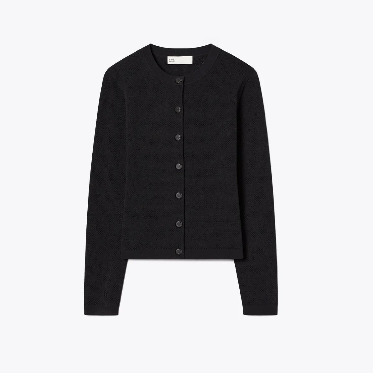 Pointelle Viscose Cardigan - 1