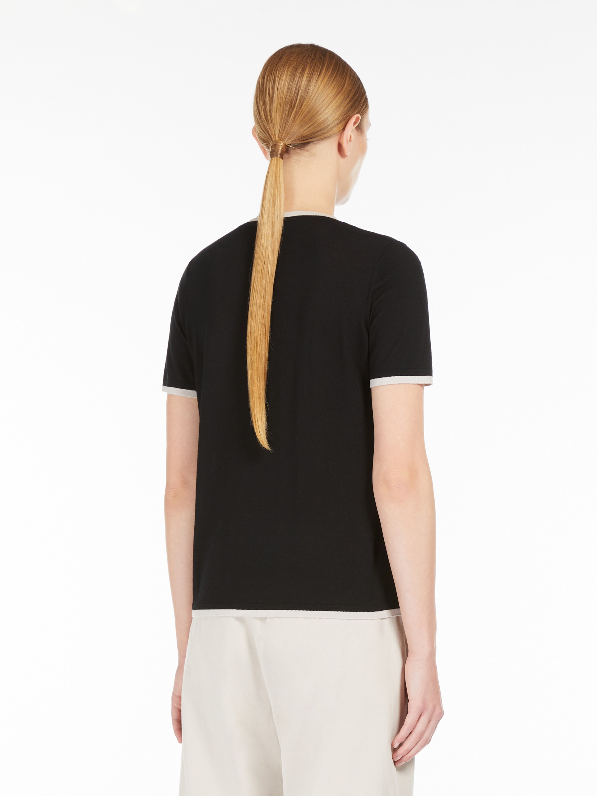 EGIDIO Crew-neck wool yarn T-shirt - 4