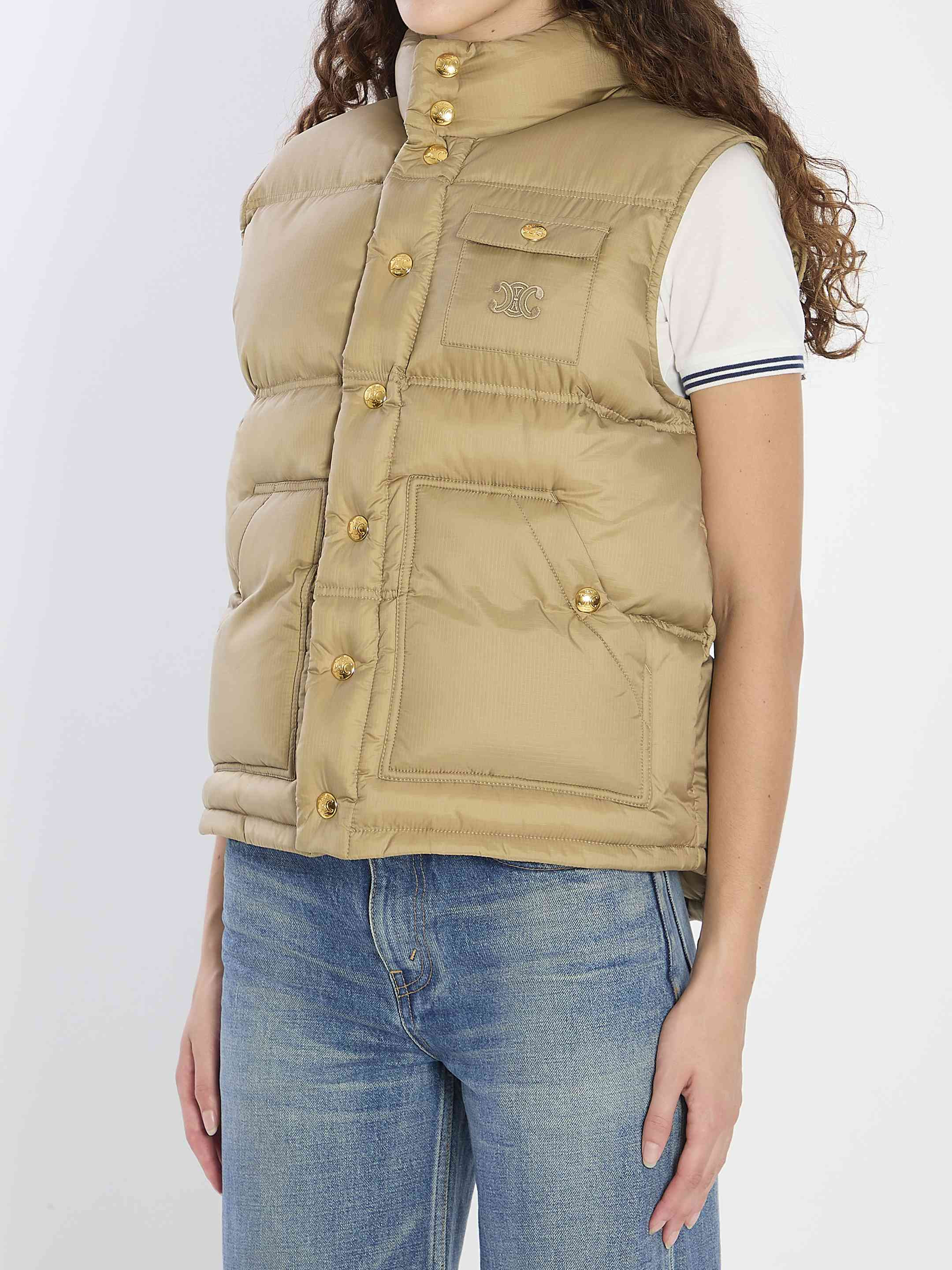 Celine Women Triomphe Padded Vest - 2