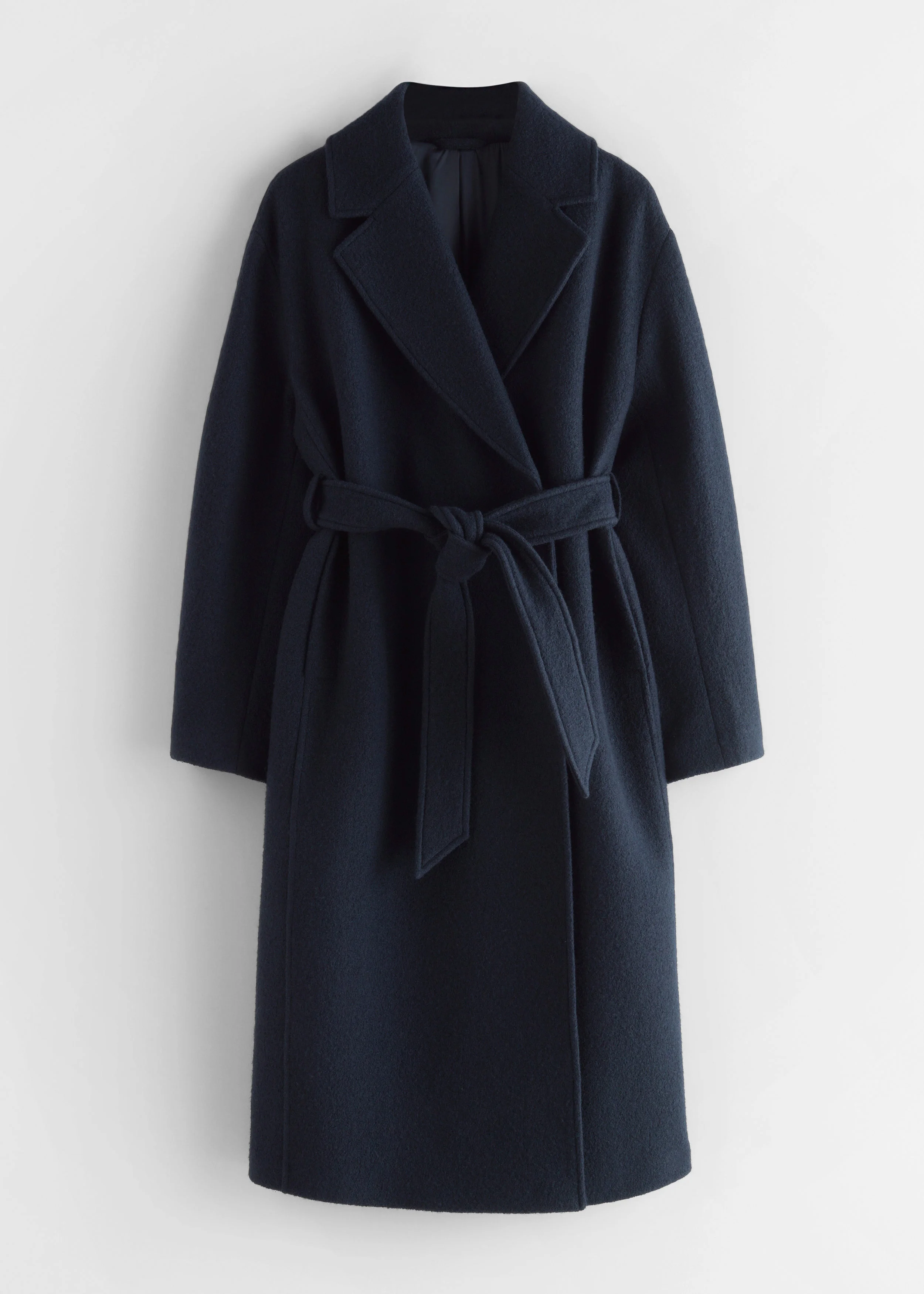 Voluminous Belted Wool Coat - 1