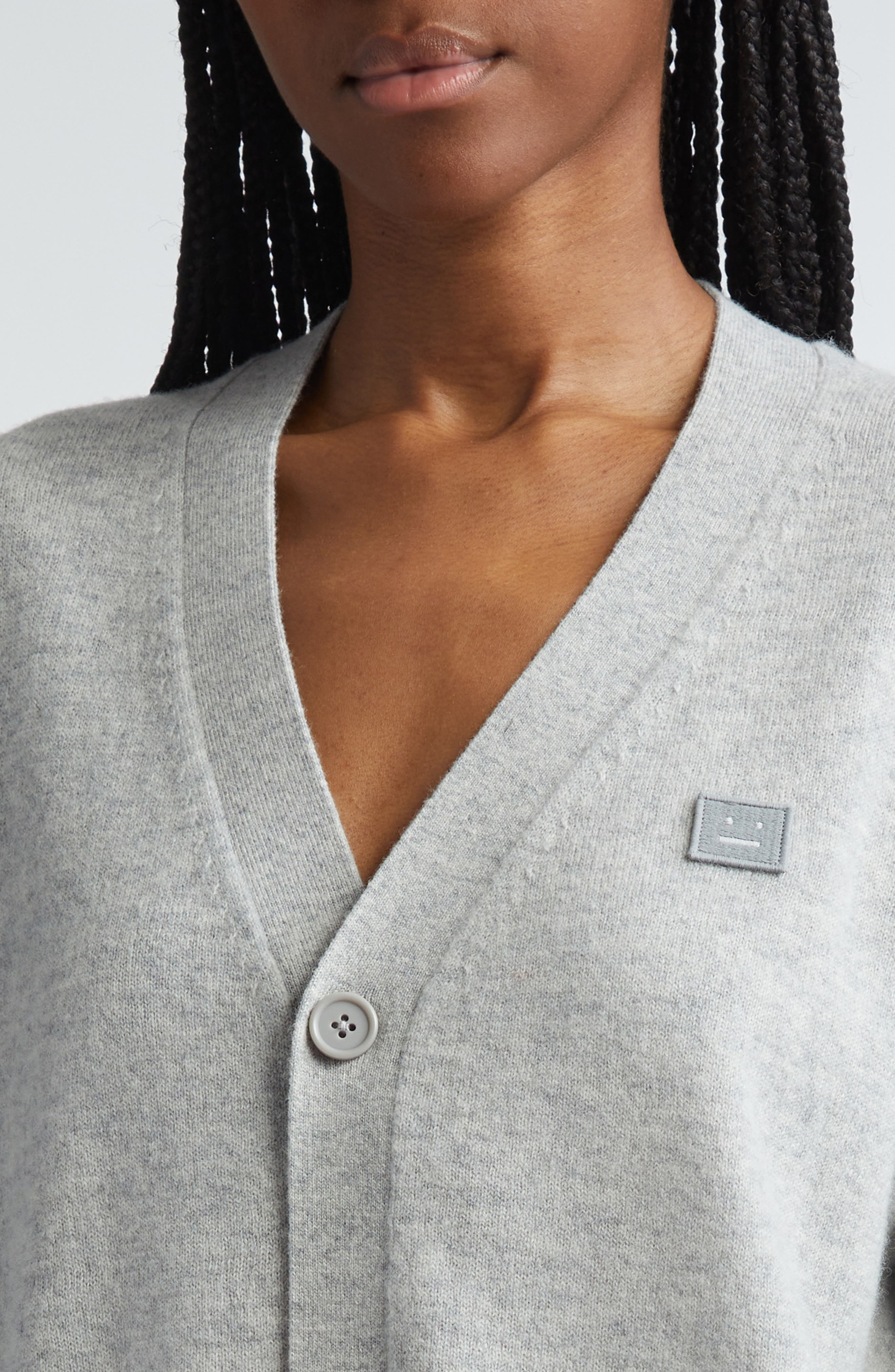 Keve Face Patch Wool Cardigan - 5