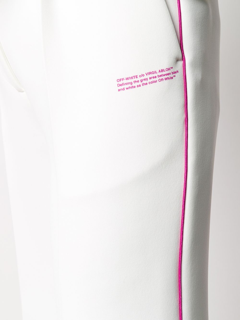 contrasting trim tailored trousers - 5