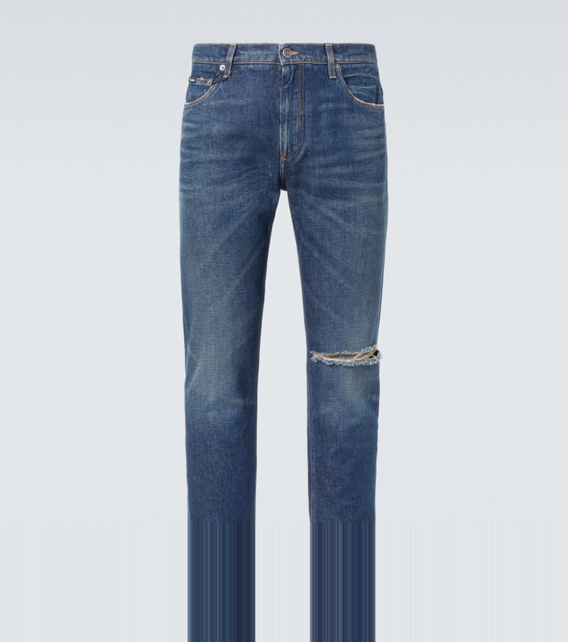 Distressed 슬림 청바지 - 1