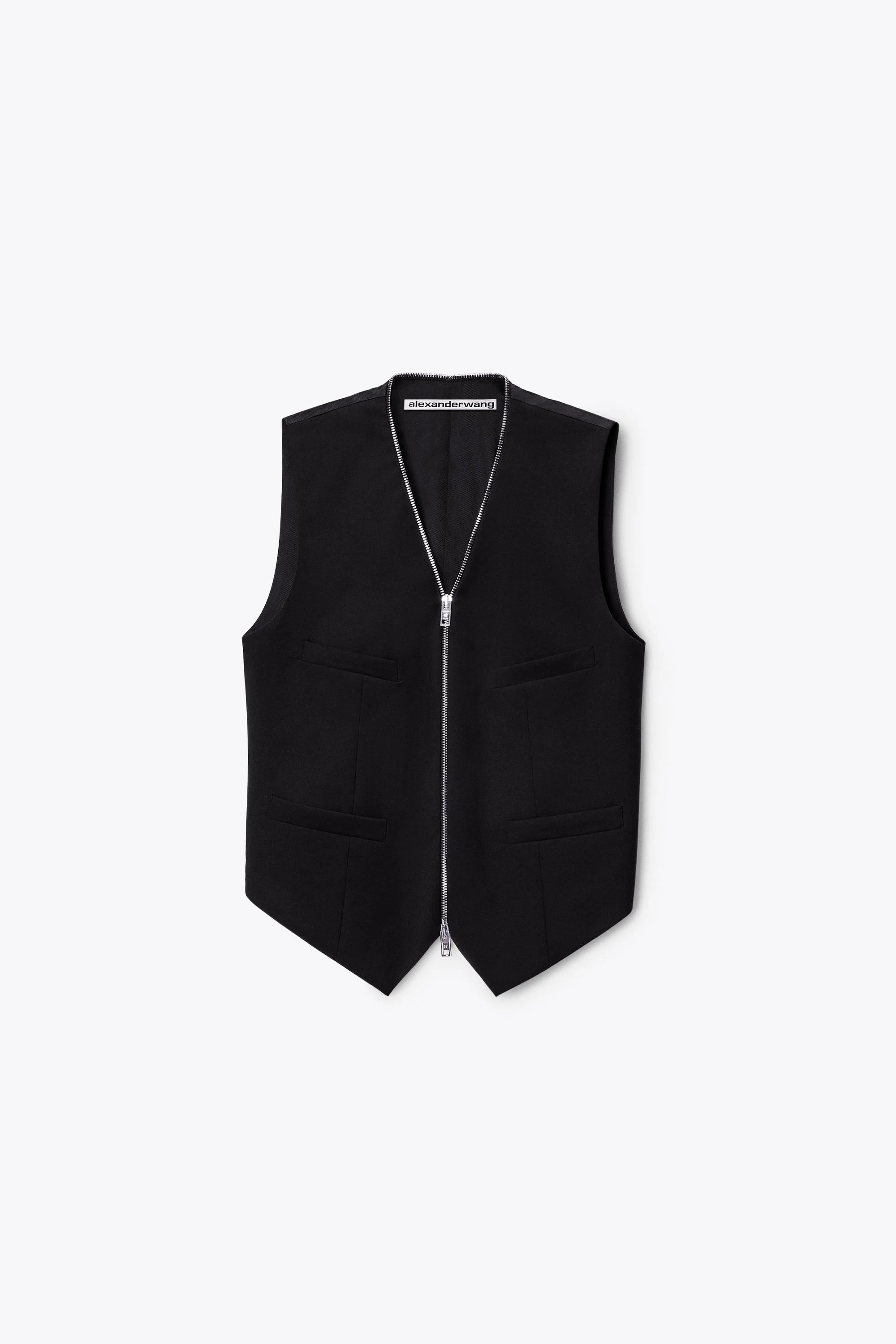 Zipper Tailored Vest - 1