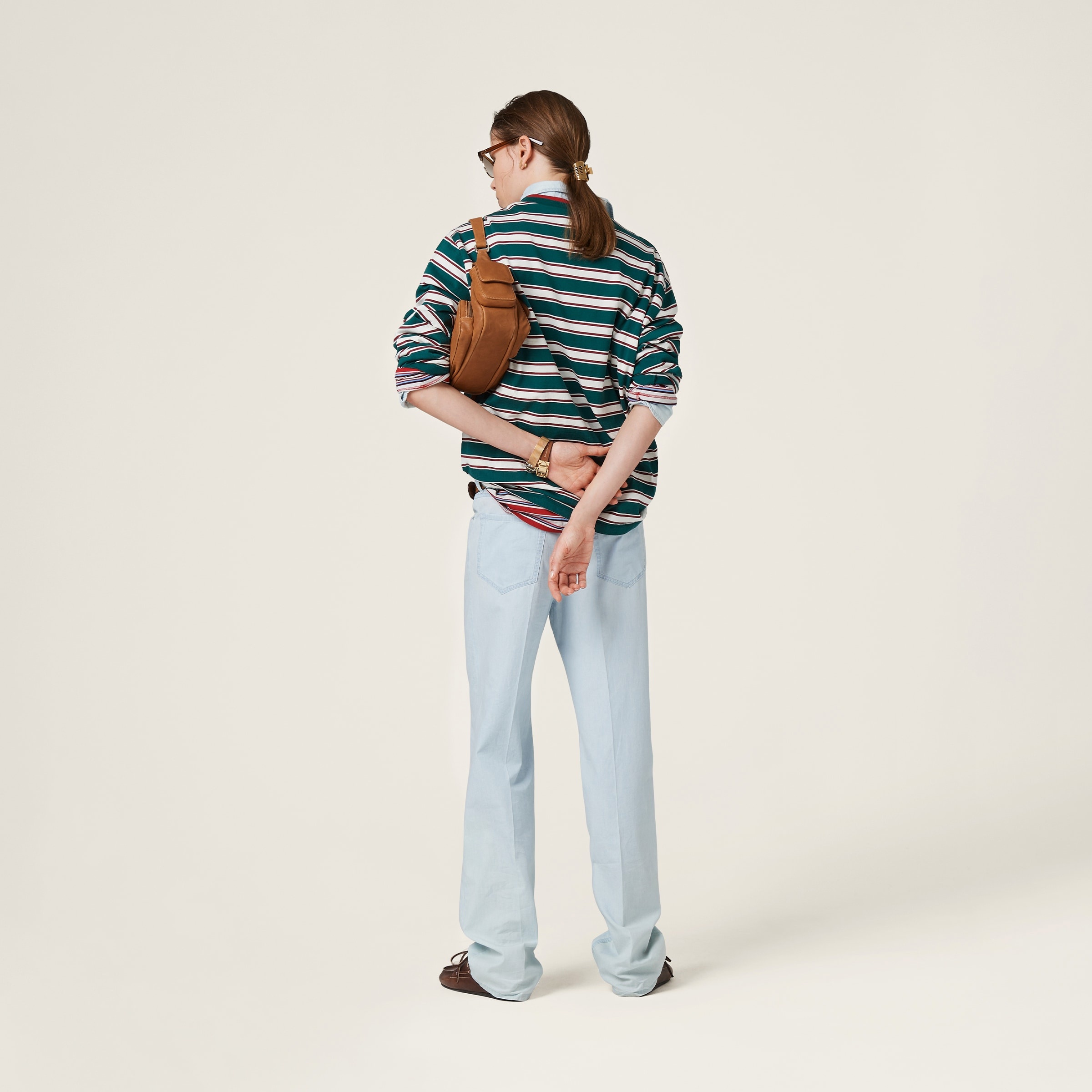 Five-pocket chambray denim jeans - 3