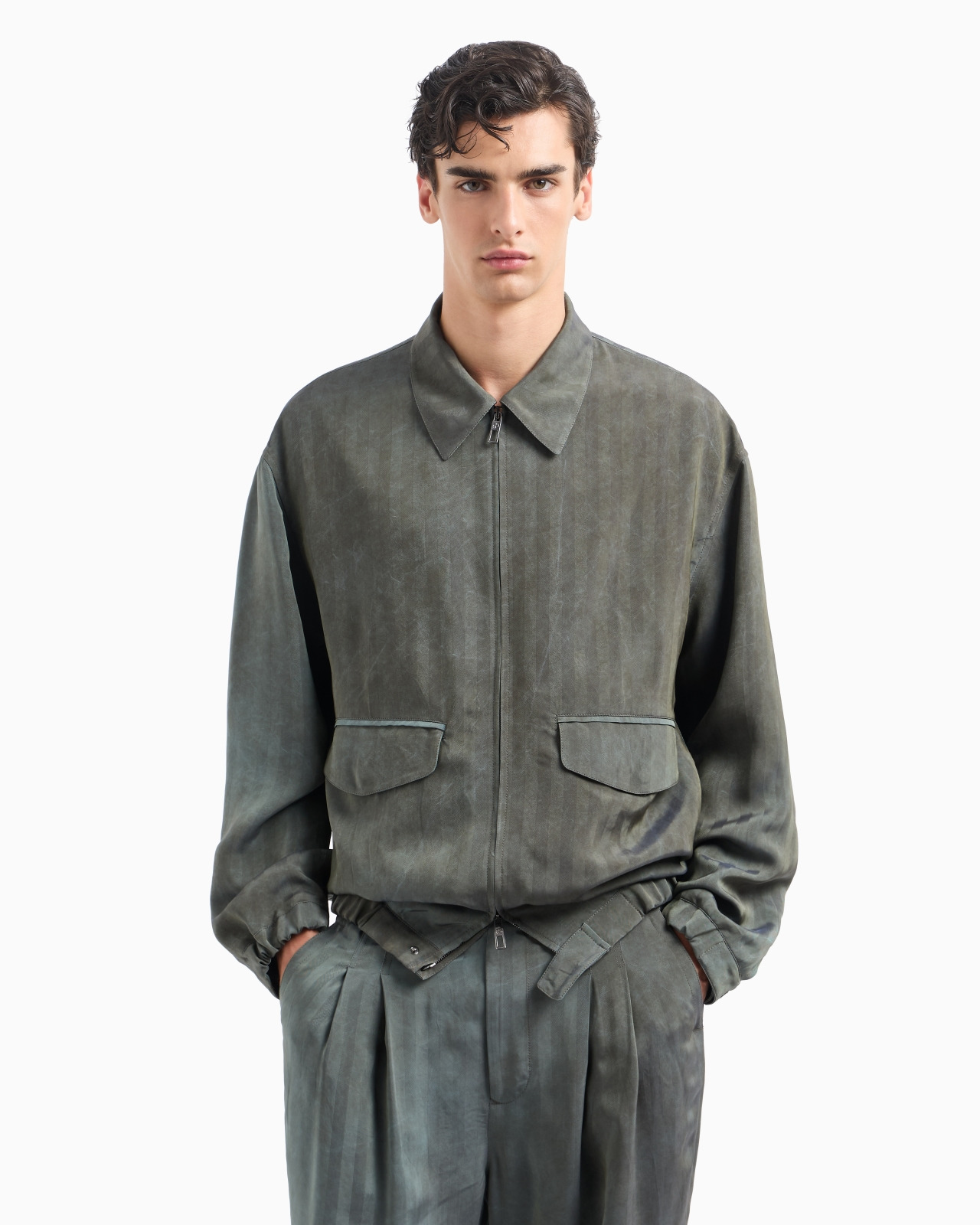 VISCOSE CANVAS BLOUSON - 4