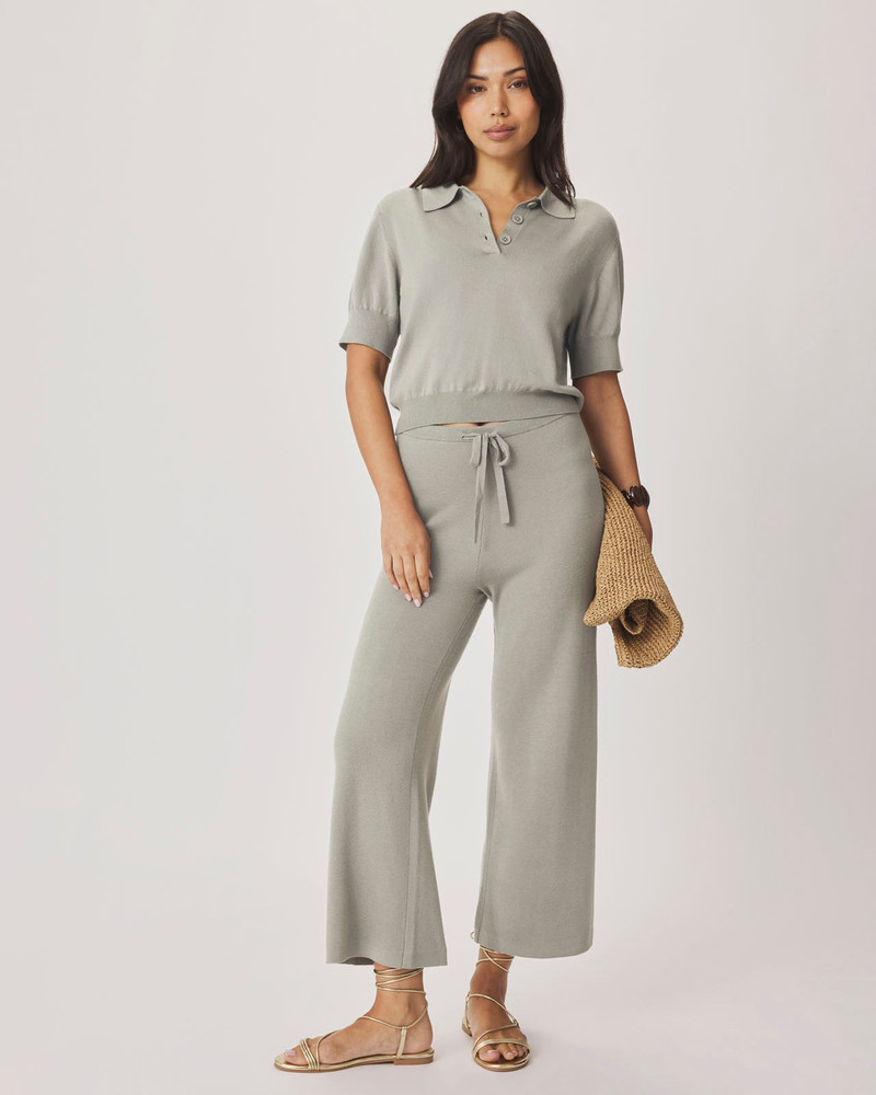Splendid Christa Polo Short Sleeve Sweater outlook