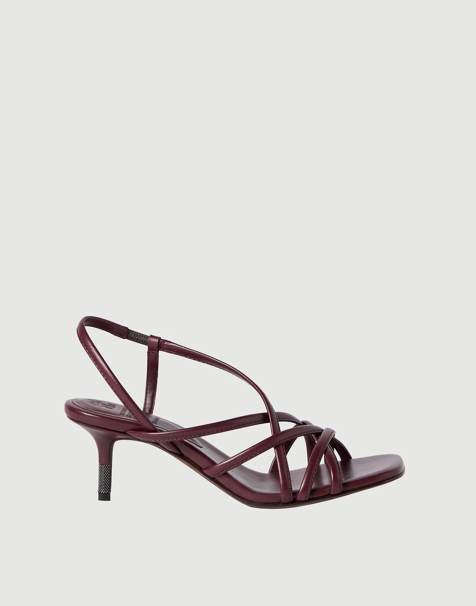 Calfskin city heels with precious details - 1
