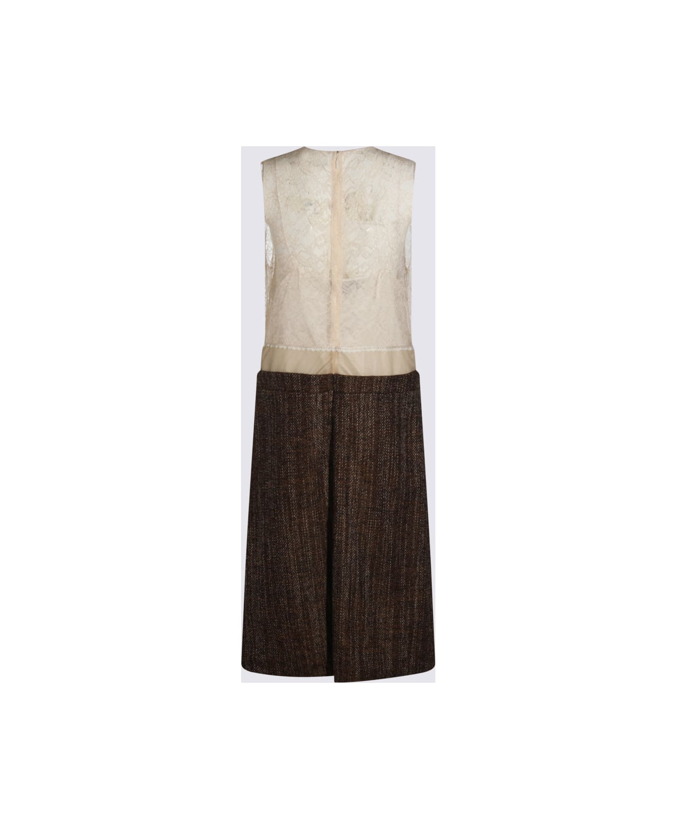 Beige Cotton Dress - 2