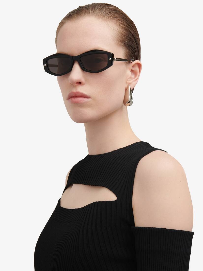 Spike Studs Geometrical Sunglasses - 2