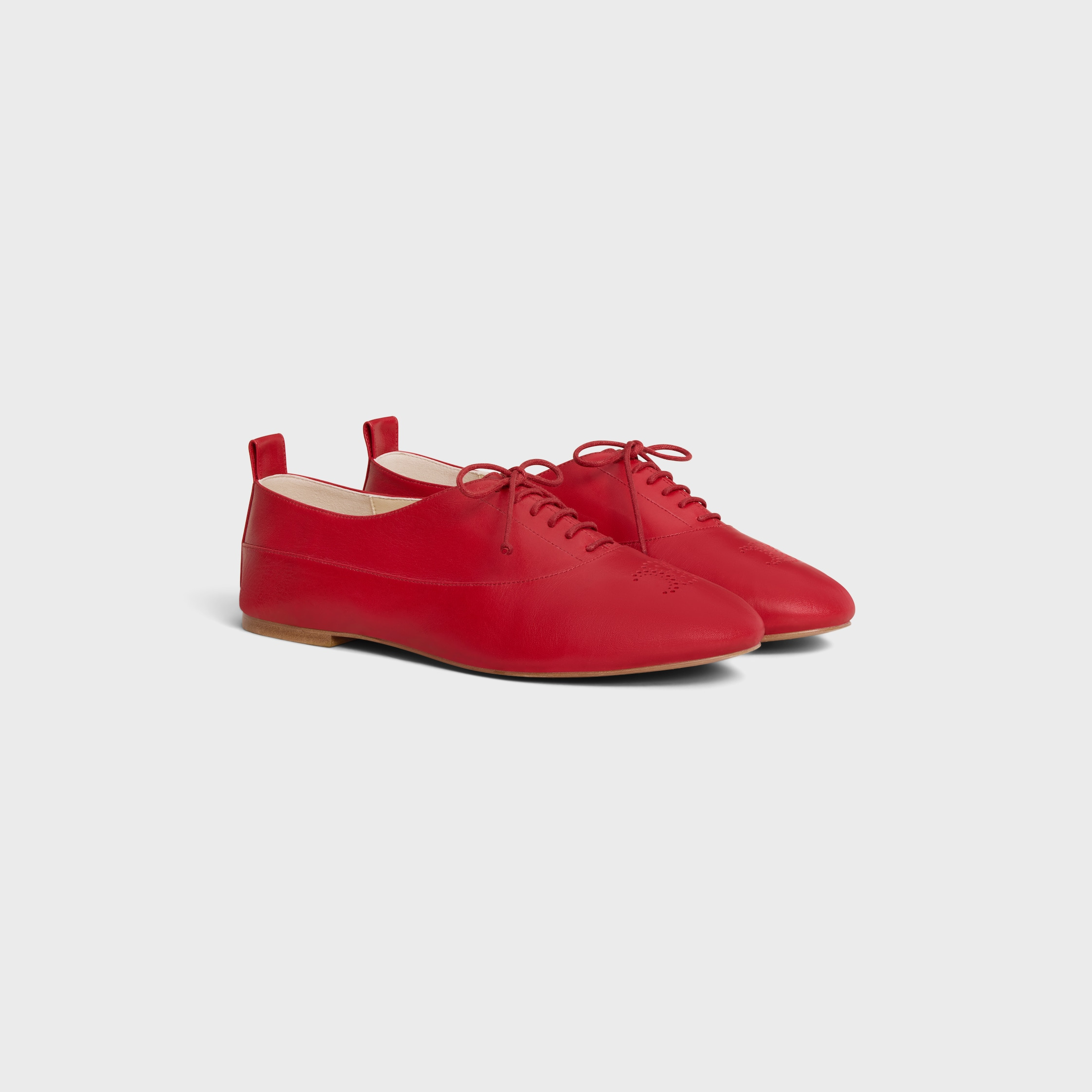 CELINE LISE PERFORATED TRIOMPHE RICHELIEU IN LAMBSKIN - 2
