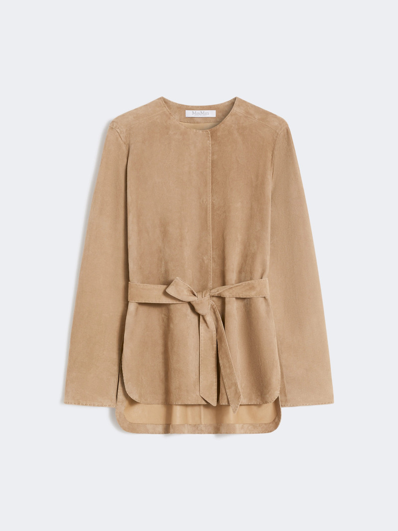 ABITO Suede jacket - HAZELNUT BROWN 1