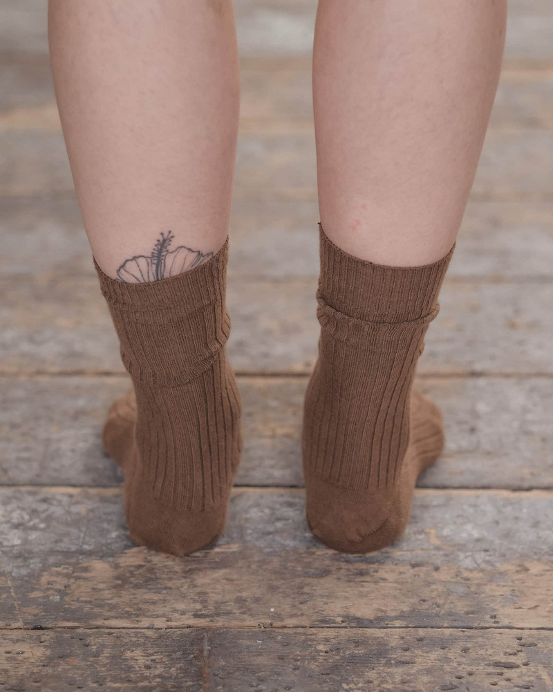 Rib Overankle Socks - Organic Cotton Rib 3