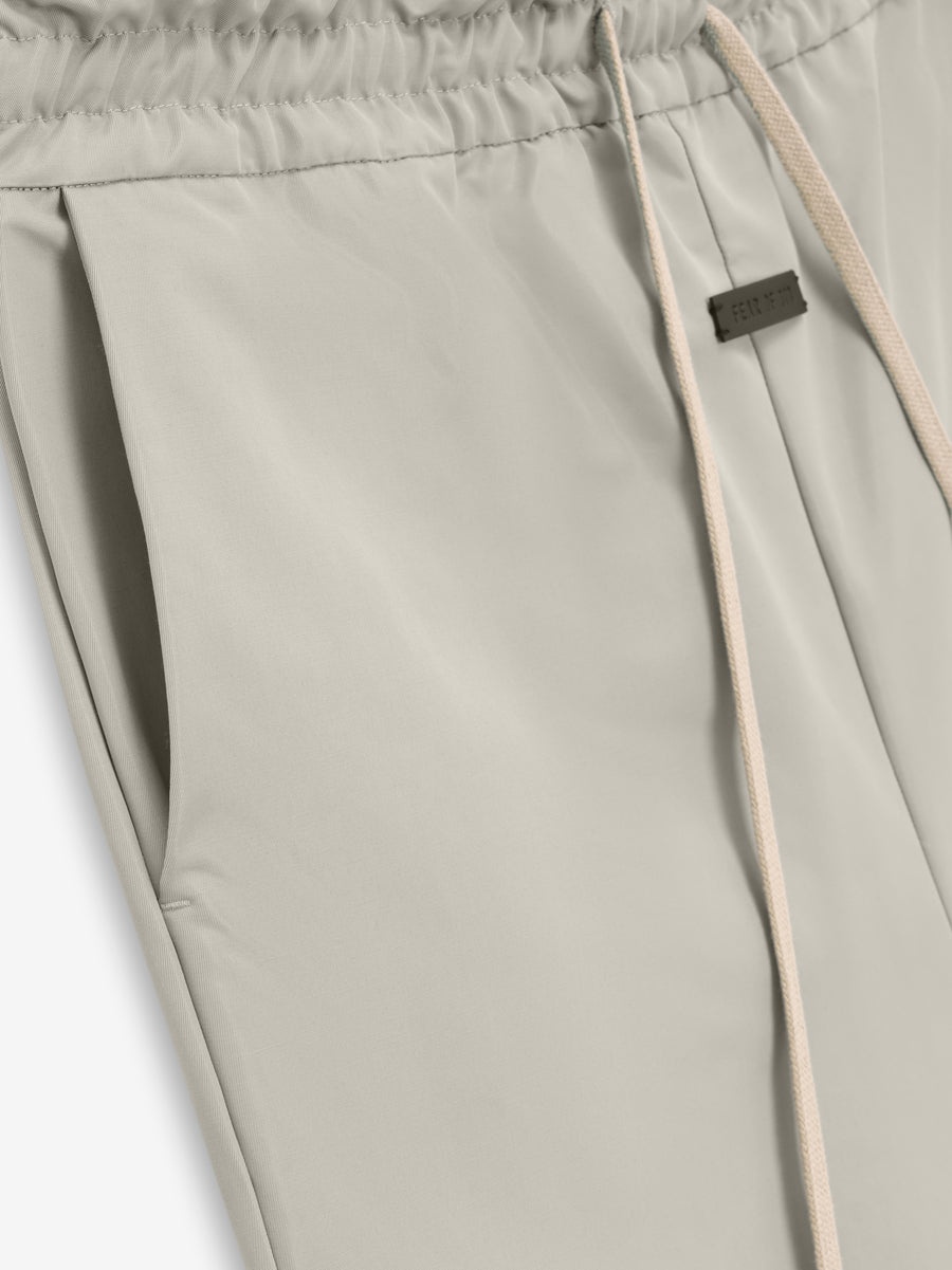 Heavy Nylon Knee Pleat Wide Leg Pant - 3