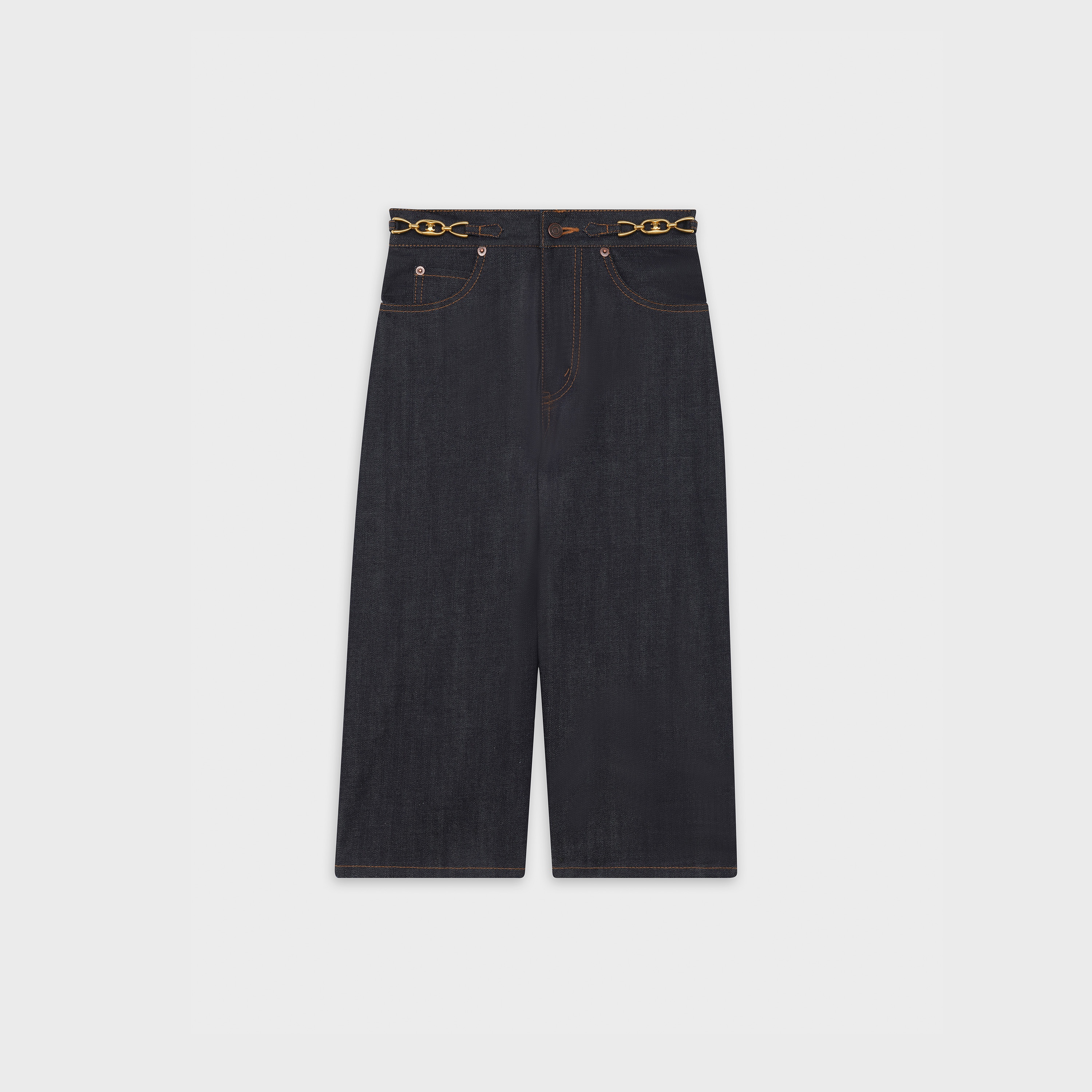 CULOTTES SIGNATURE IN RAW DENIM - 1