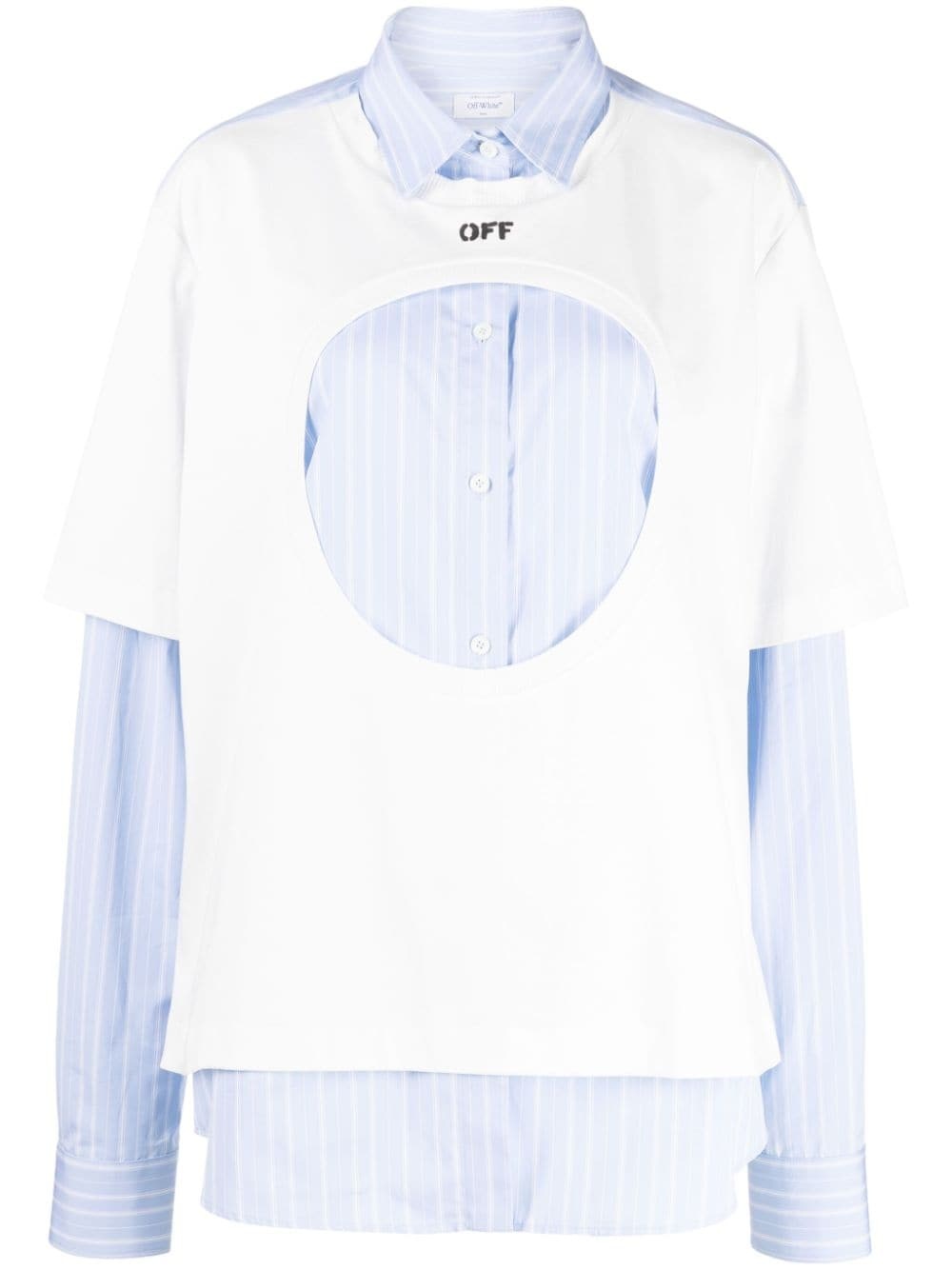 Meteor layered cotton shirt - 1