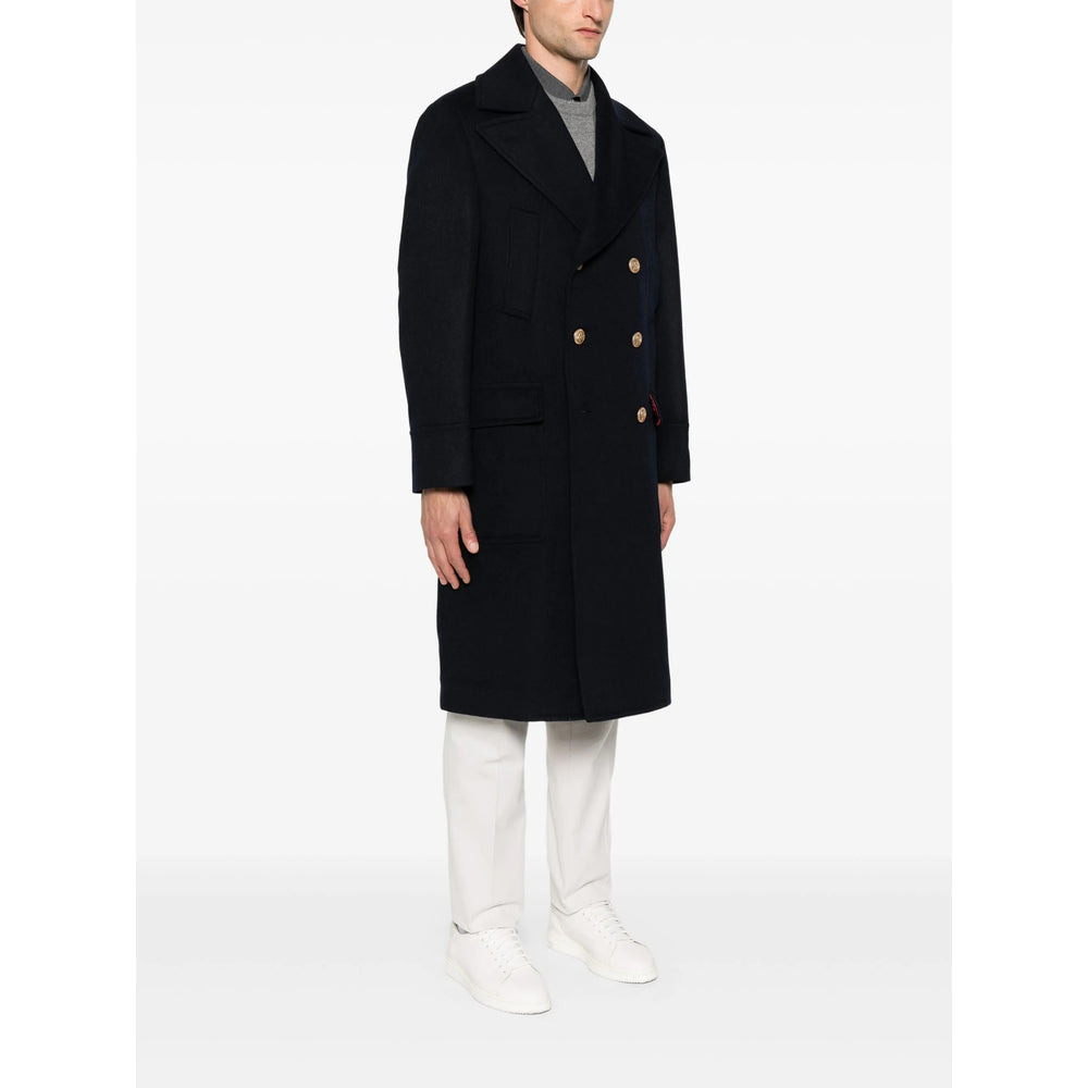 Brunello Cucinelli Blue Coats - Double Breasted Coats Men - 5