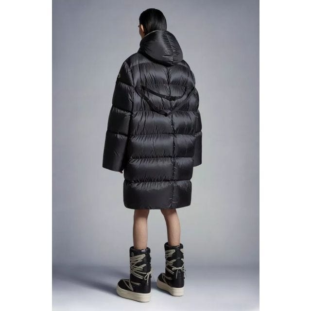 Moncler Moncler + Rick Owens Gimp puffer jacket | genteroma