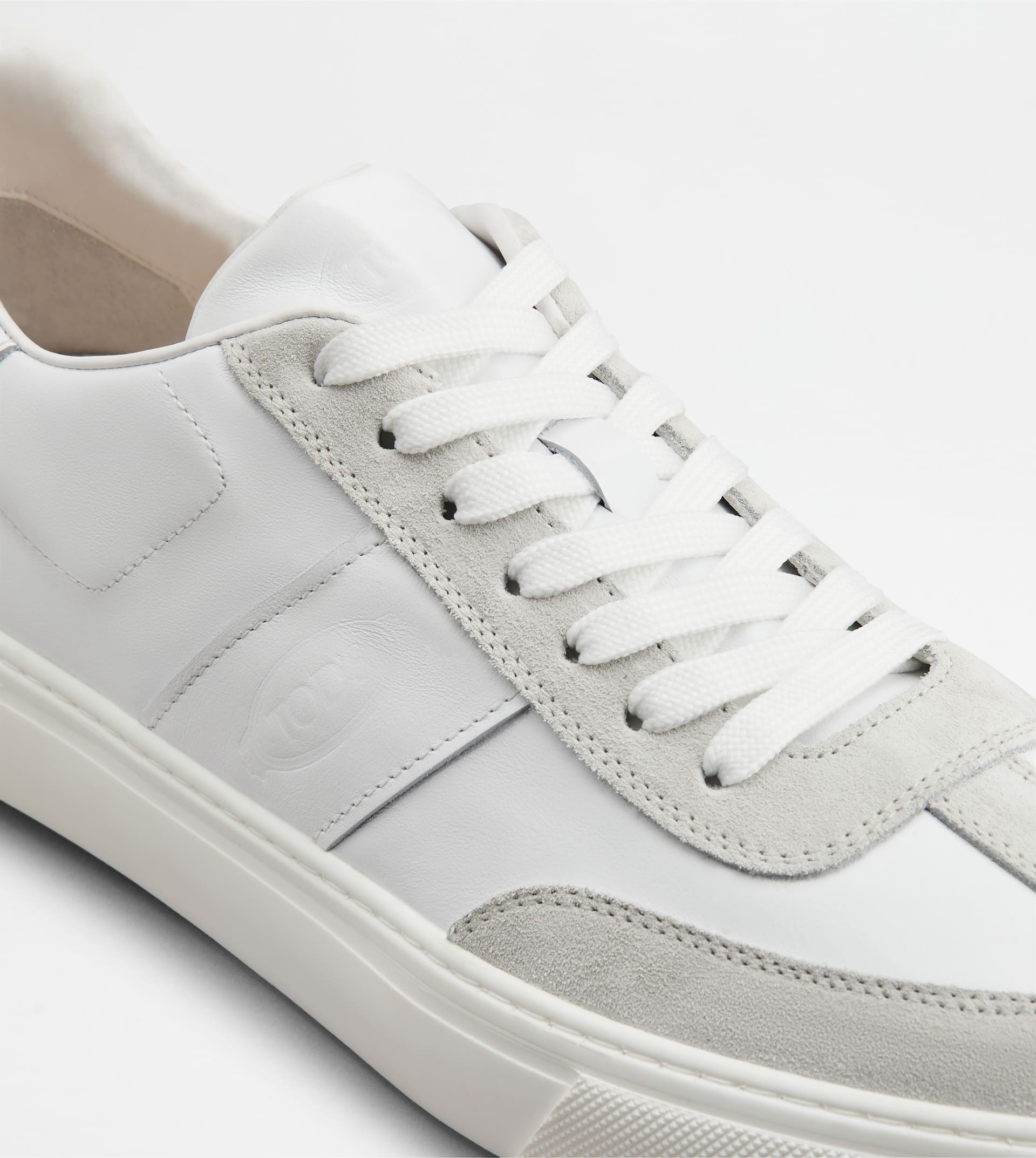 TOD'S SNEAKERS IN LEATHER - WHITE - 5