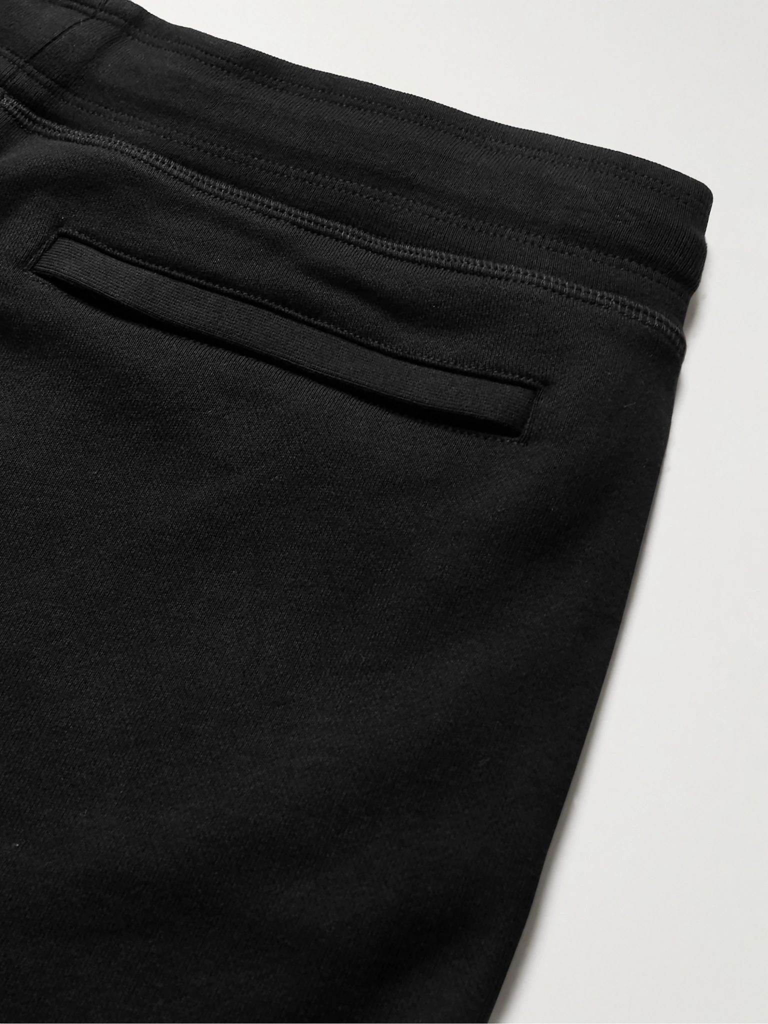 Huron Tapered Logo-Appliquéd Cotton-Jersey Sweatpants Black - 5