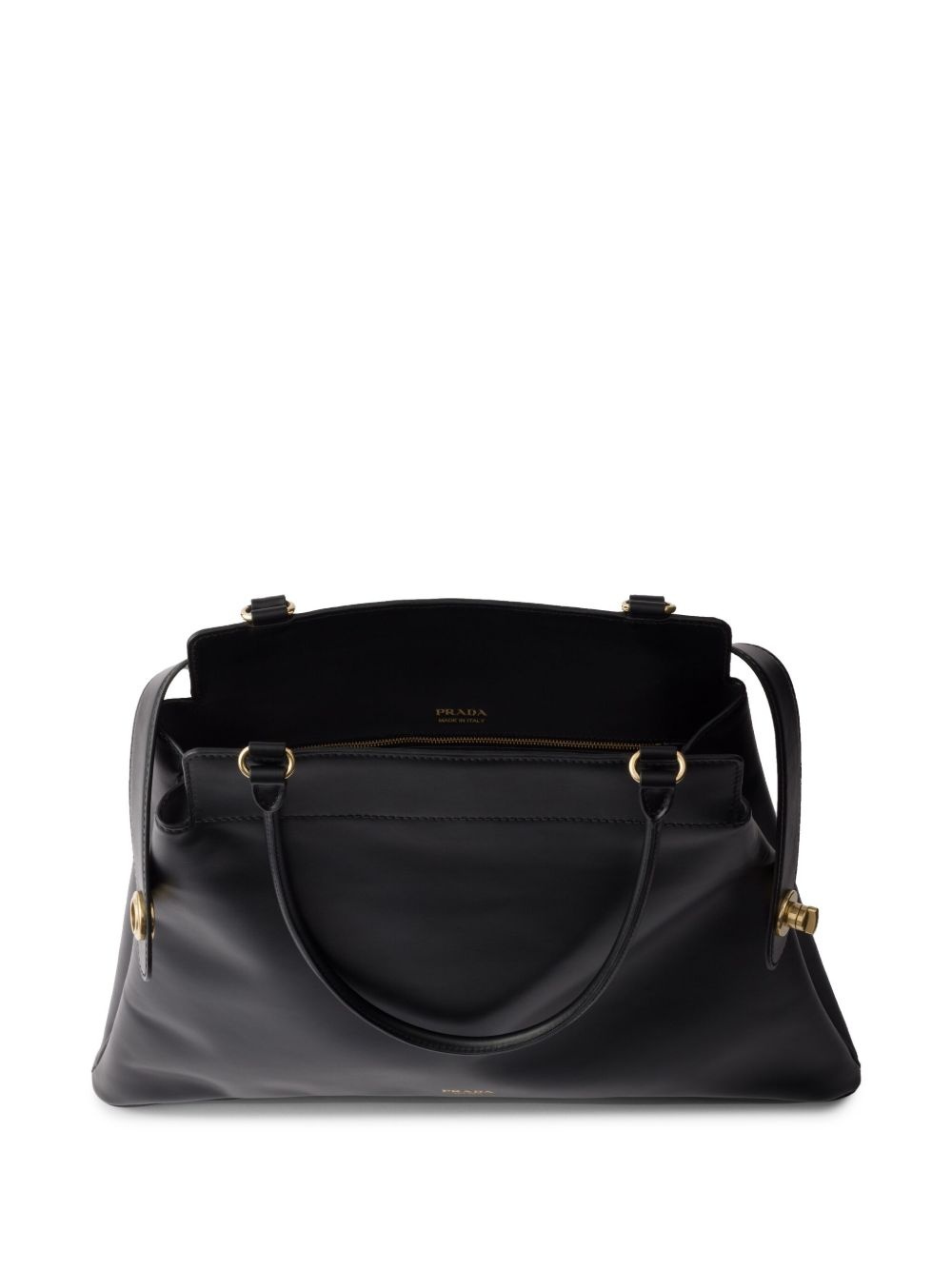 logo-stamp leather tote bag - 6