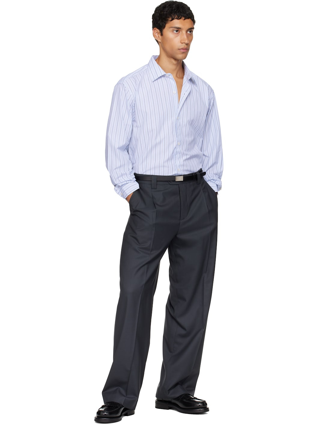 SSENSE Exclusive Blue Generous Shirt - 5
