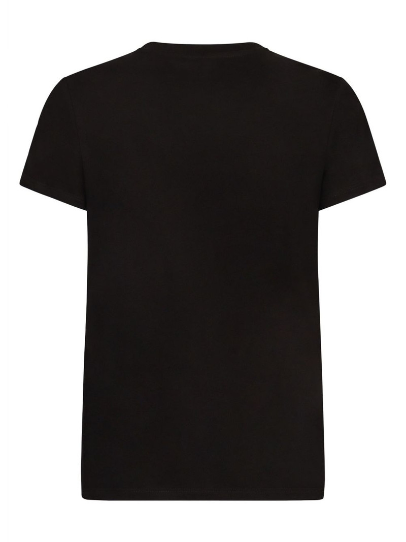 ELISABETTA FRANCHI brooch-embellished T-shirt outlook