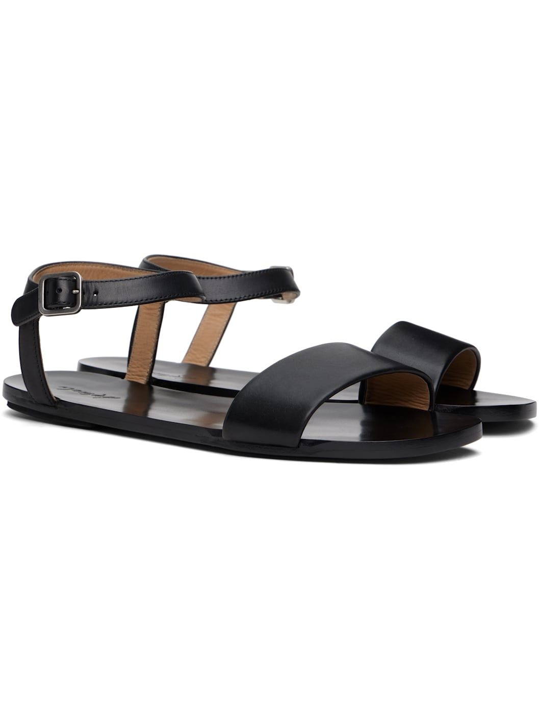 Black Sottile Sandals - 4