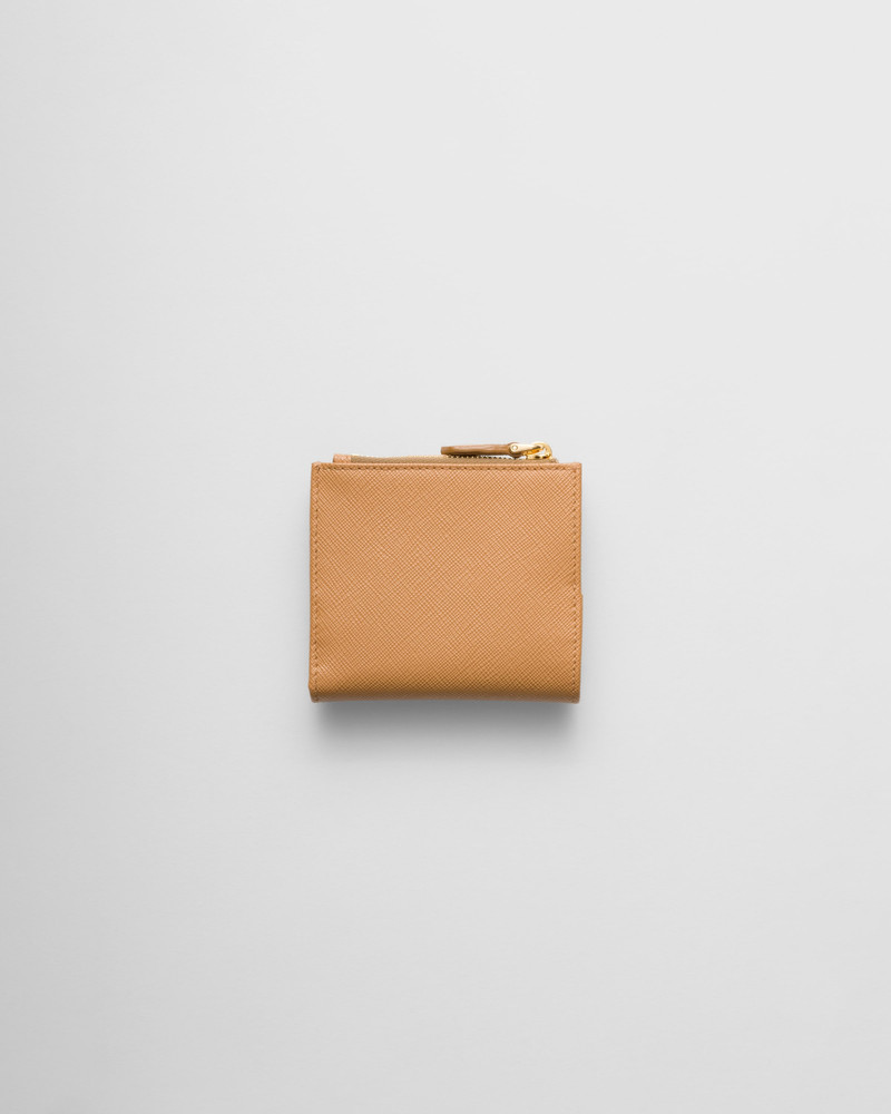 Small Saffiano and smooth leather wallet 3