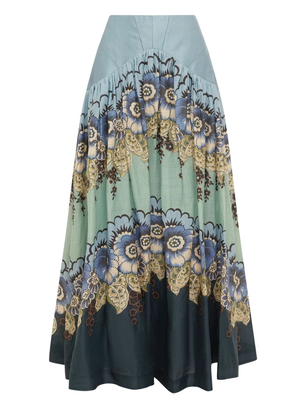 Madalena floral-print tiered maxi skirt - 1