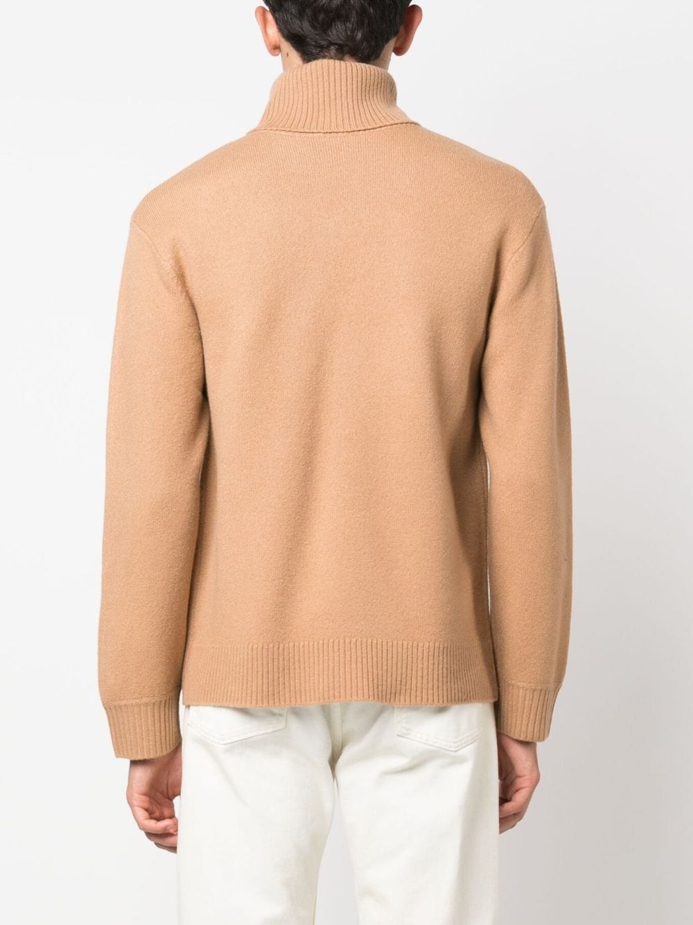 logo-print wool jumper - 4