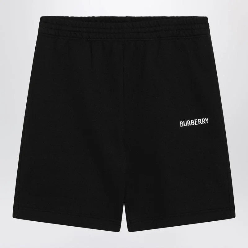 Burberry Black Logo Shorts Men - 1