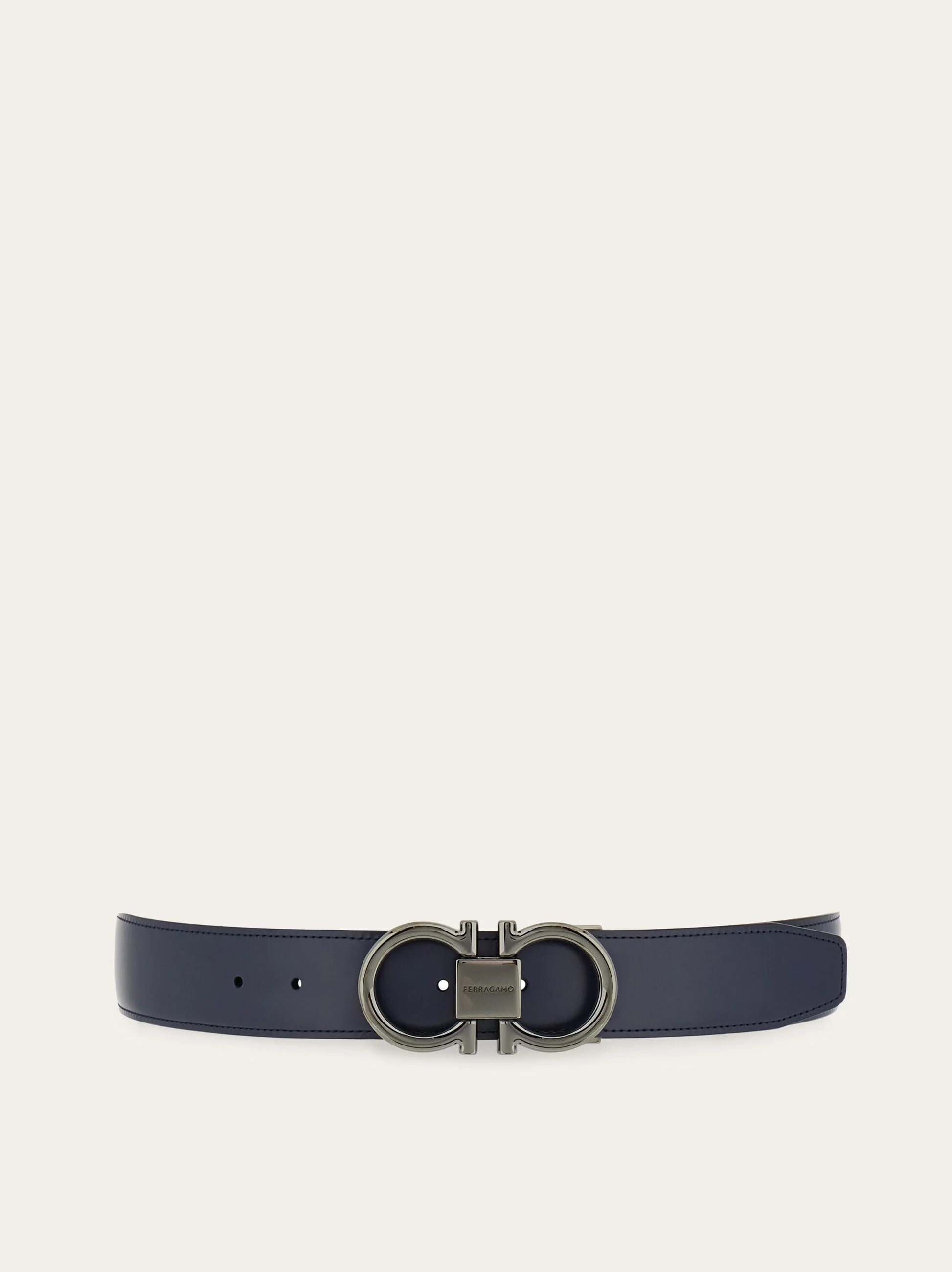 Reversible and adjustable Gancini belt - 1