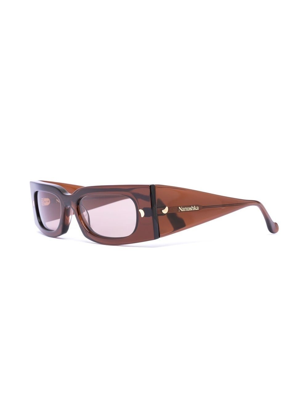 square-frame wide-arm sunglasses - 2