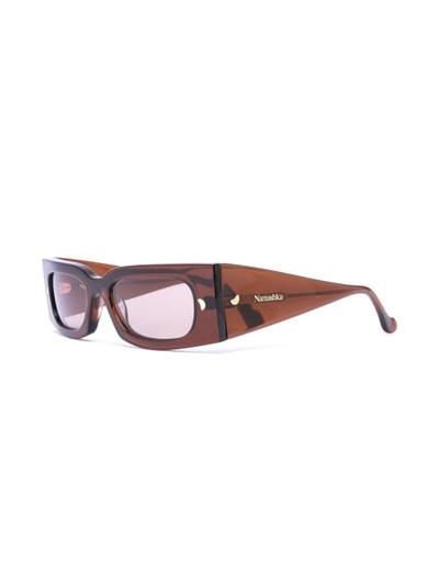 Nanushka square-frame wide-arm sunglasses outlook