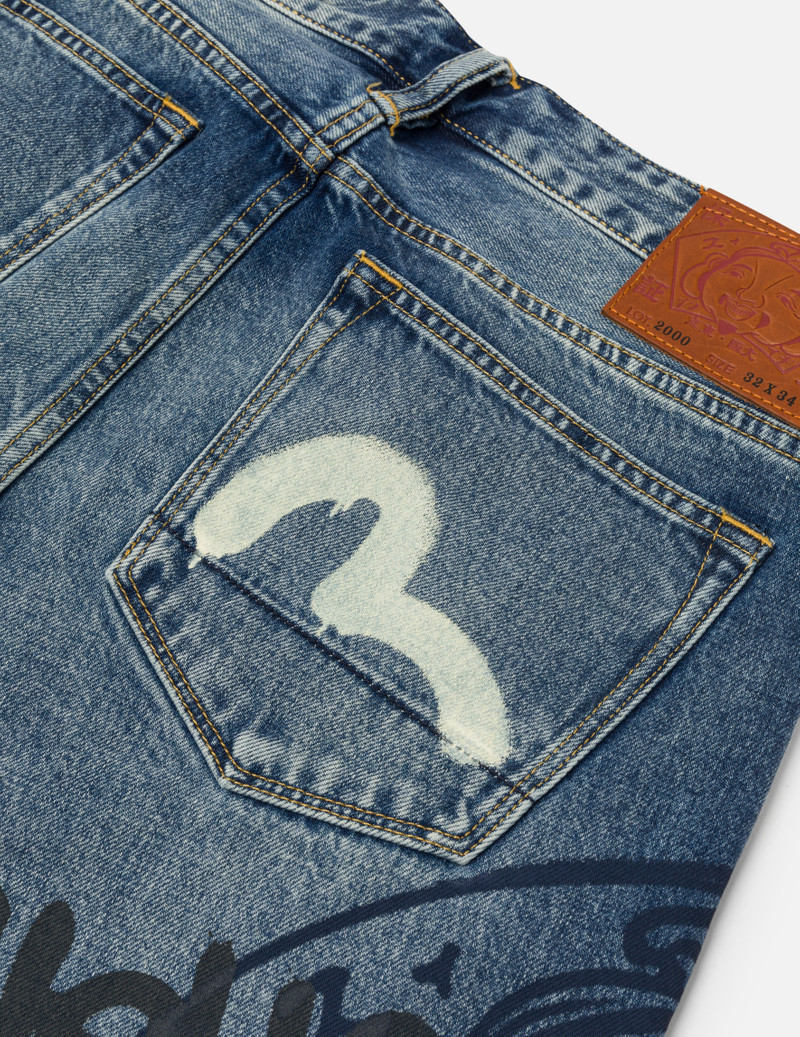 Graffiti Prints Regular Fit Jeans #2000 12