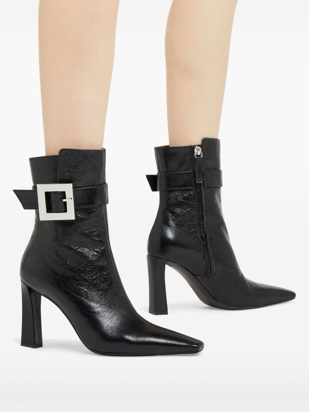 Seattle buckle leather ankle boots - 5