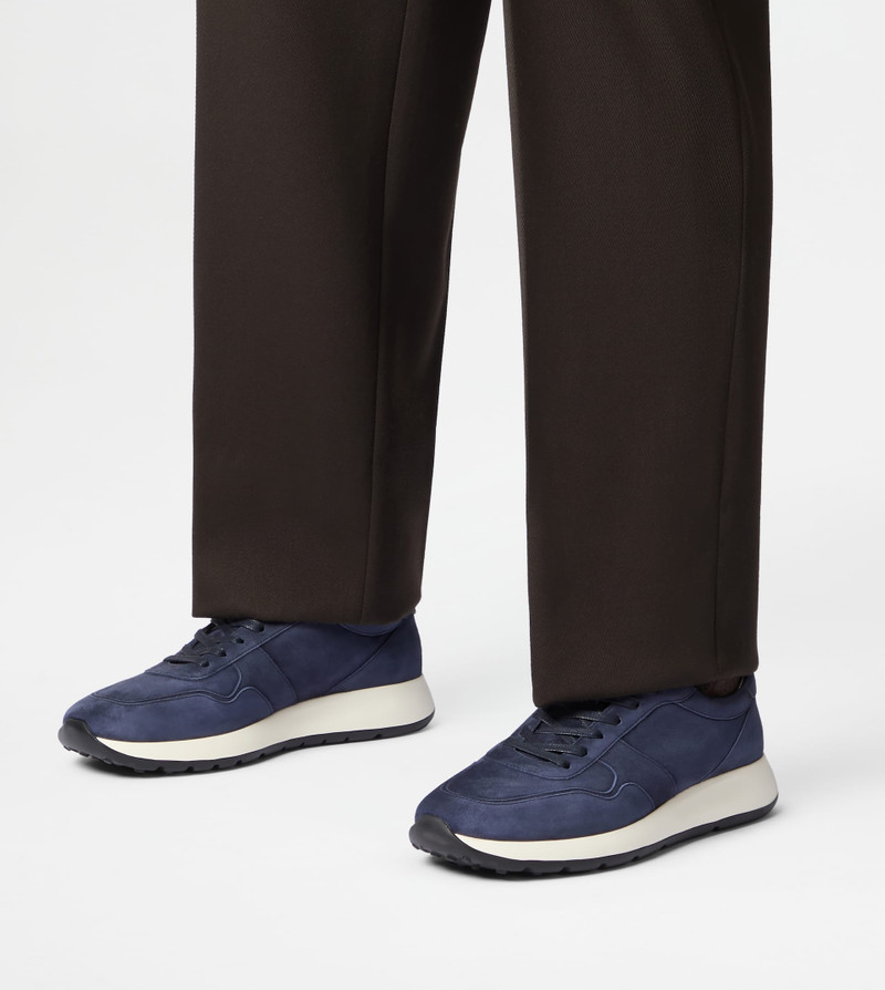 SNEAKERS IN SUEDE - BLUE 7