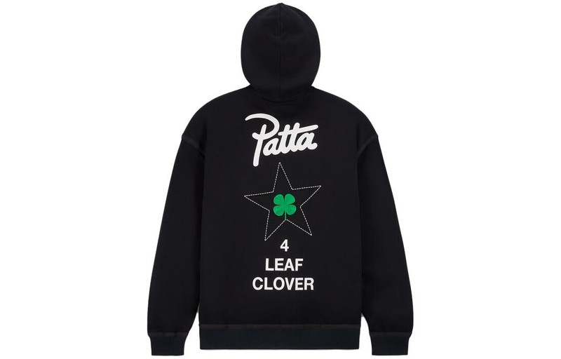 Converse Converse x Patta Four-Leaf Clover Utility Fleece Hoodie 'Black' 10024664-A01 outlook