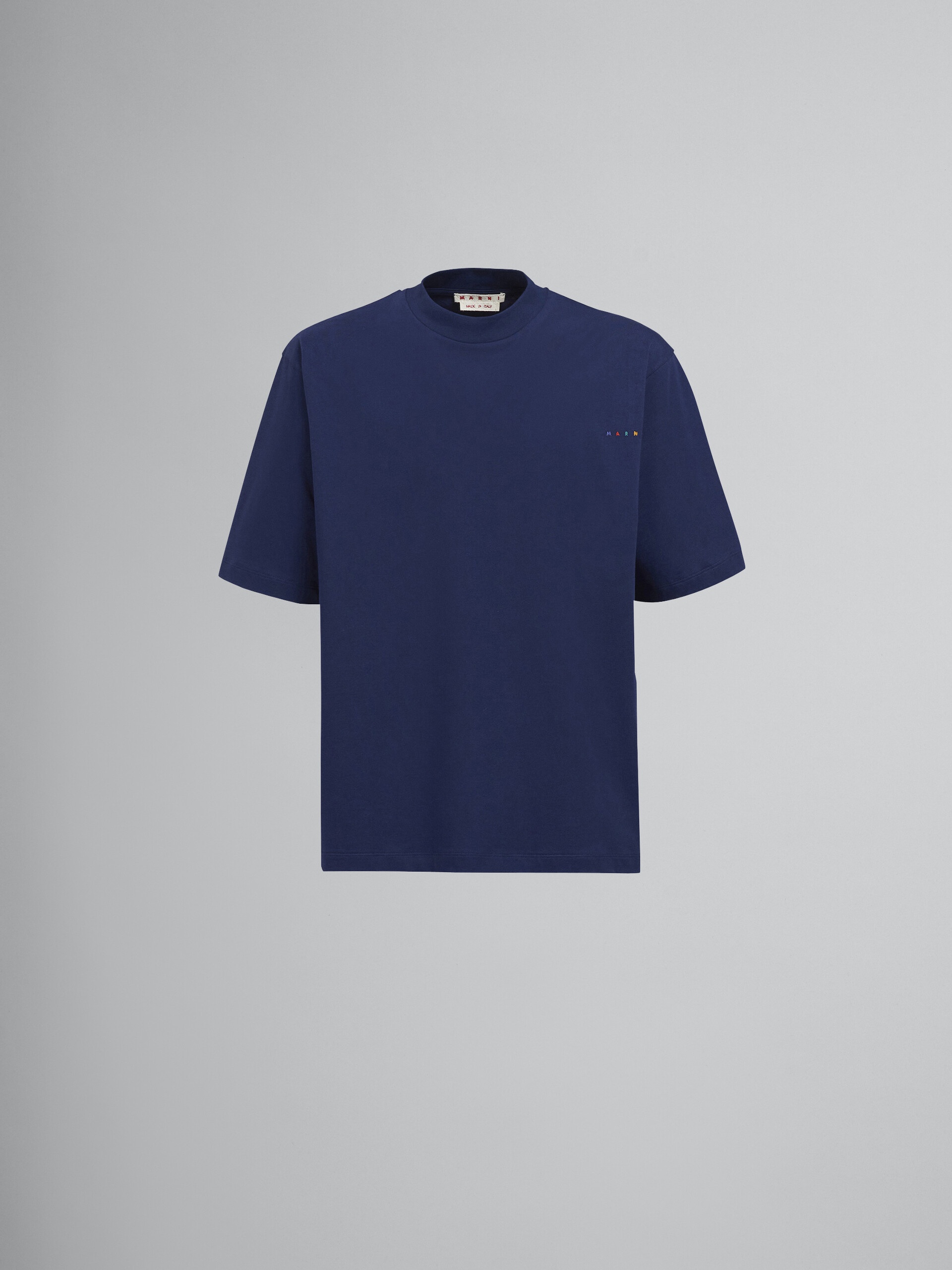 STILL NATURE PRINT BLUE JERSEY T-SHIRT - 1