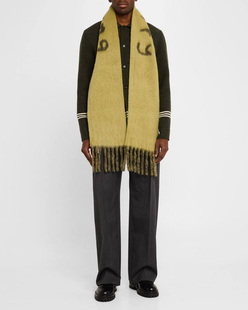 Burberry Men's Jacquard Logo Scarf outlook