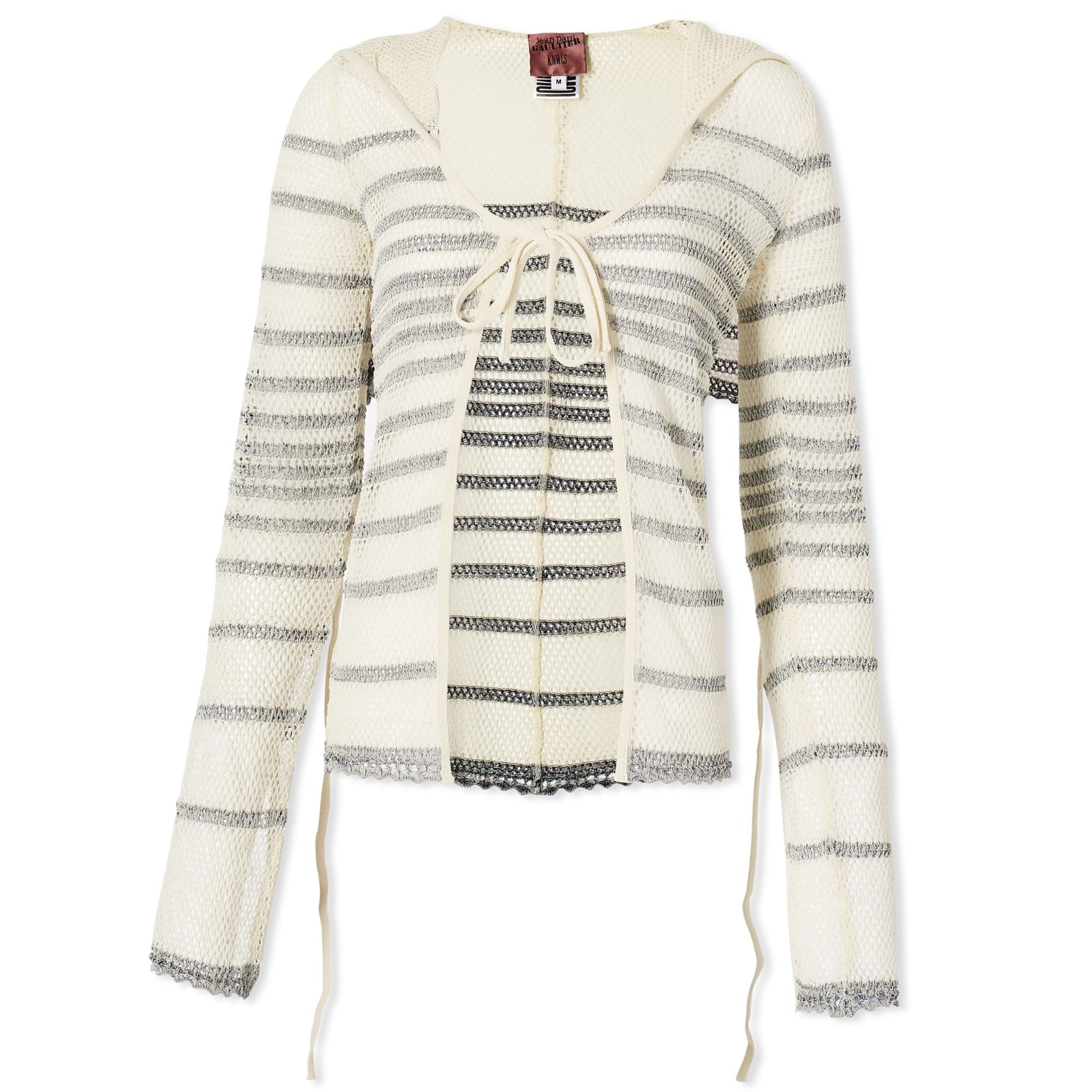 Jean Paul Gaultier x KNWLS Mariniere Pointelle Cardigan - 1