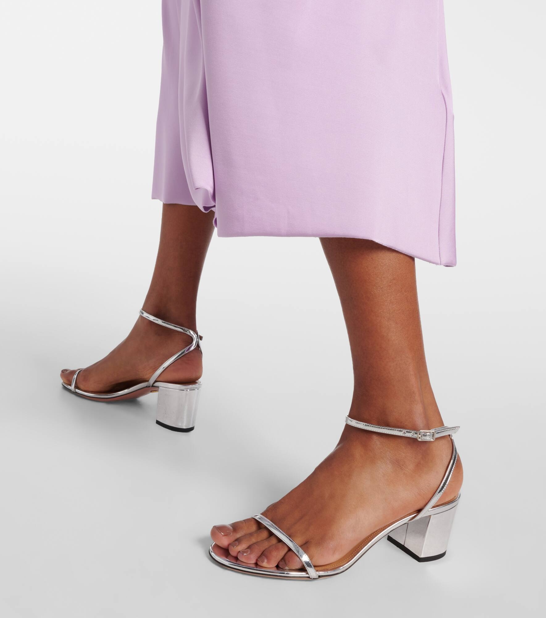 Olie 50 mirrored leather sandals - 7