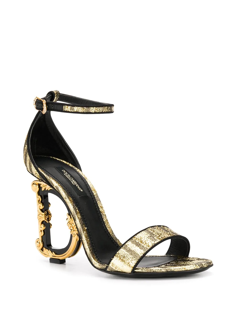 baroque D&G heeled sandals - 2