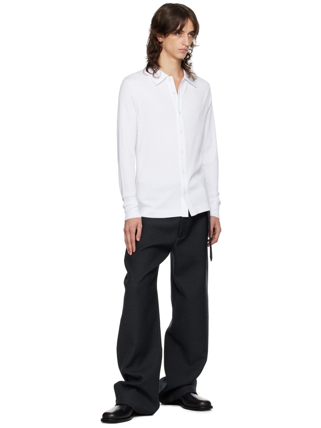 Gray Belted Trousers - 4