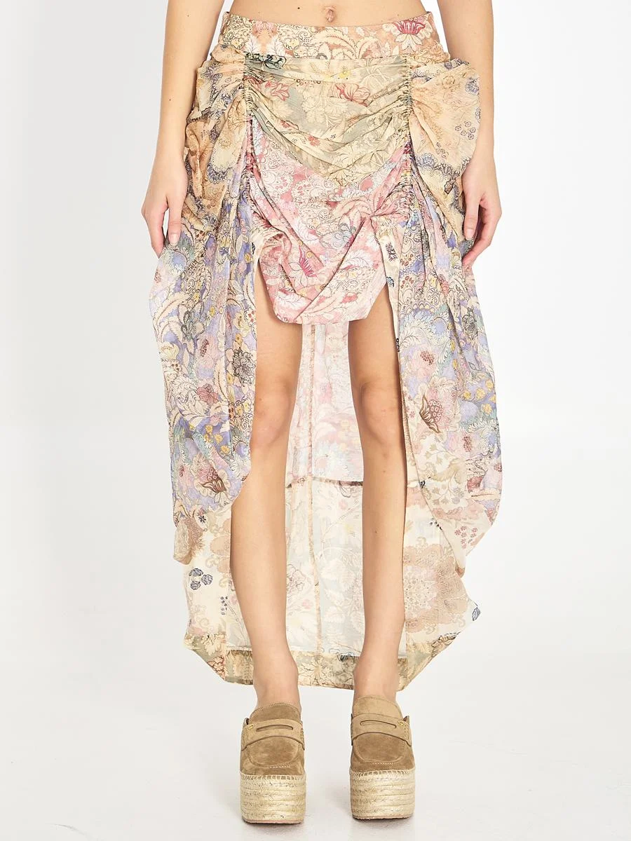 Zimmermann Rebellion Draped Midi Skirt - 1